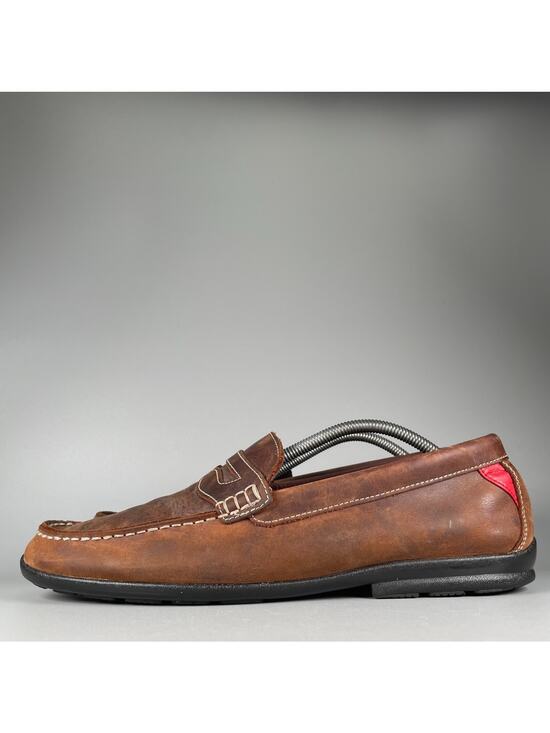 Foot Joy 79011 Men\'s 12 M Brown Leather Slip On Club Casuals Driving Loafers EUC main image 5